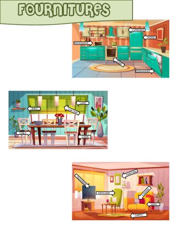 Vocabulary: furnitures