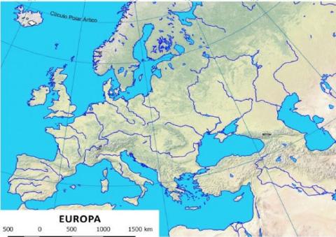 Mapa rius d'Europa
