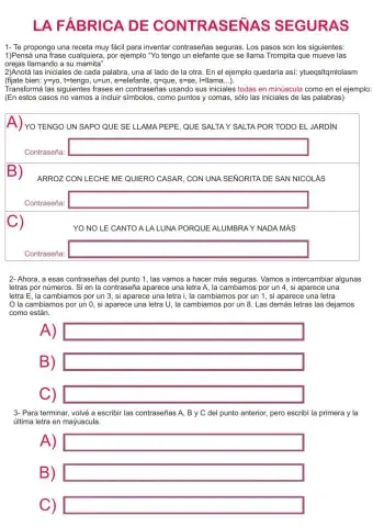 La fábrica de contraseñas