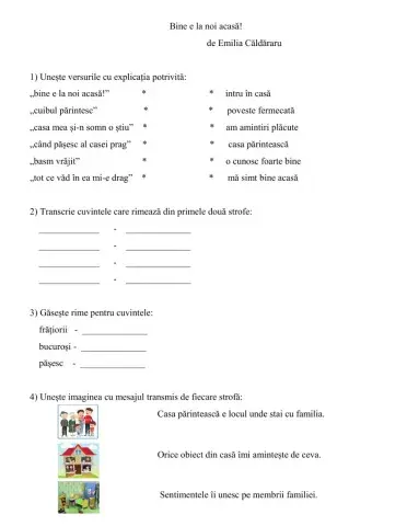 „Bine e la noi acasă!” de Emilia Căldăraru
