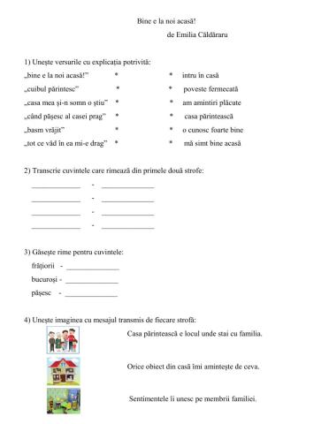„Bine e la noi acasă!” de Emilia Căldăraru