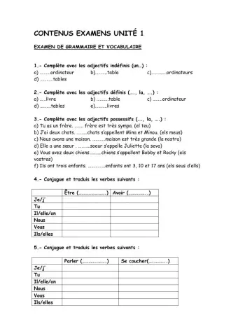 Examen Unité 1