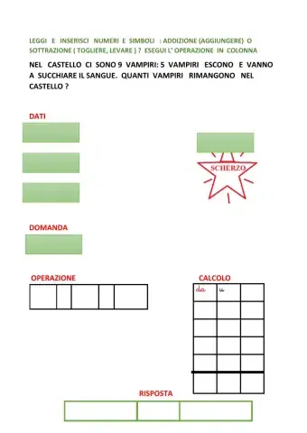 Problema : addizione o sottrazione?