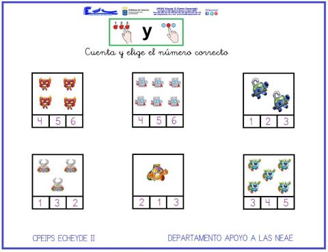 Contar y elegir número