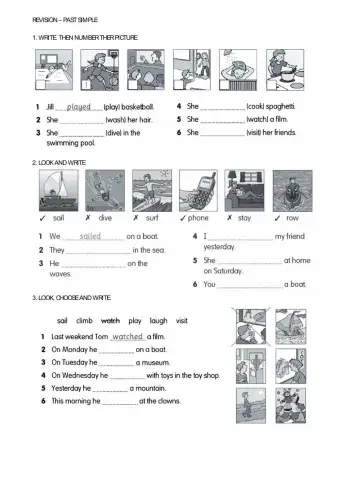 Revison - past simple