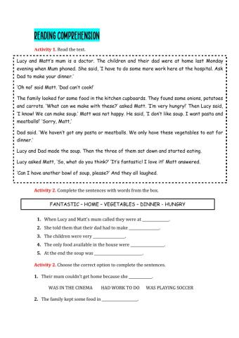 Reading Comprehension