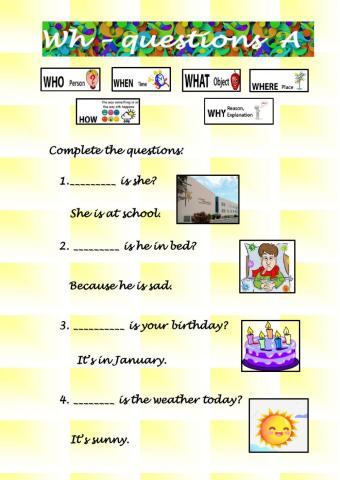 Wh questions A