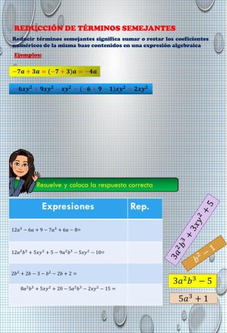 Reducción de términos semejantes