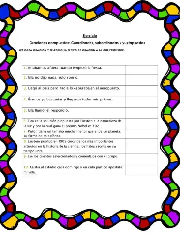 Oraciones compuestas