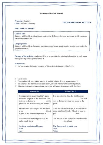 01-Speaking: Oral health