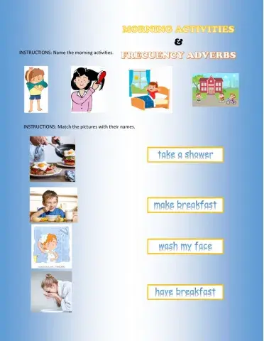 Morning Activities and Frecuency Adverbs