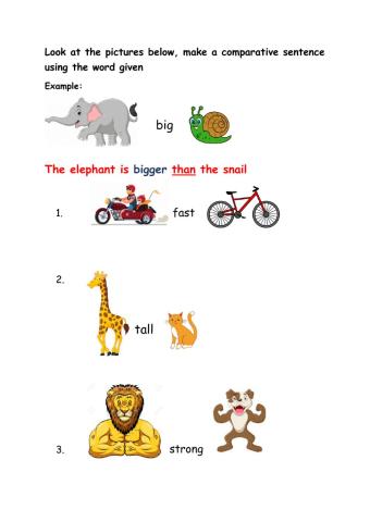 Comparative sentences