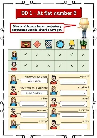 3º UD 1 At flat number 6 Ficha 8