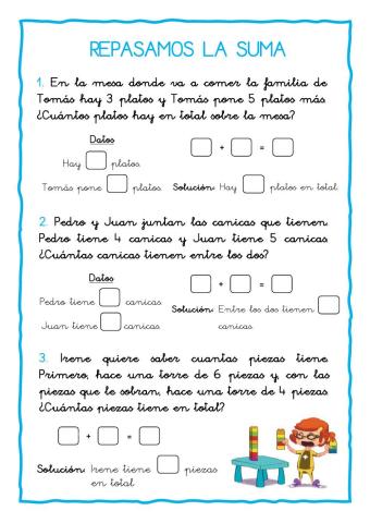 Repasamos la suma