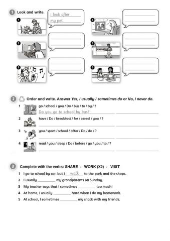 Everyday activities (part 2)