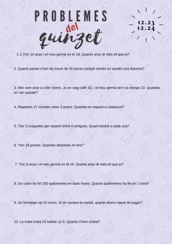 Problemes del quinzet 12.23 i 12.24