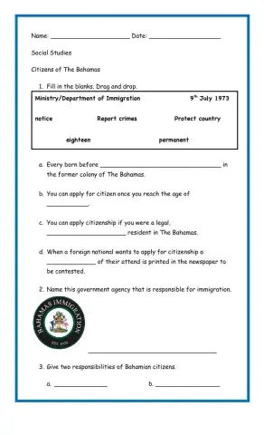 Citizens of The Bahamas