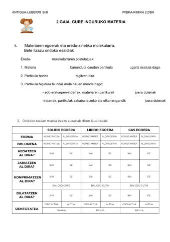 Gure inguruko materia