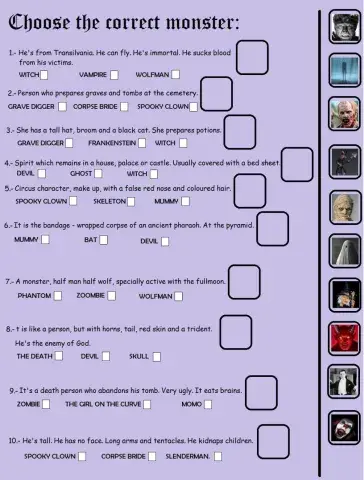 Halloween Monsters test.