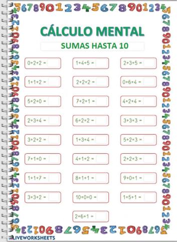 CÁLCULO MENTAL 3