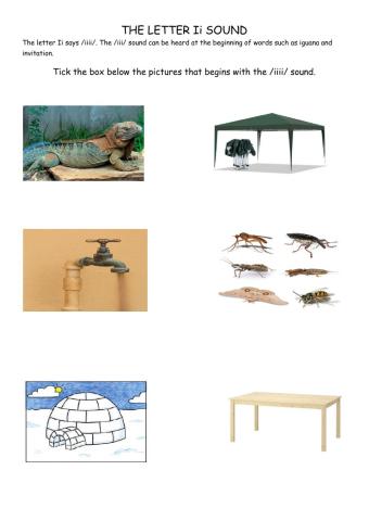Letter Ii Sound