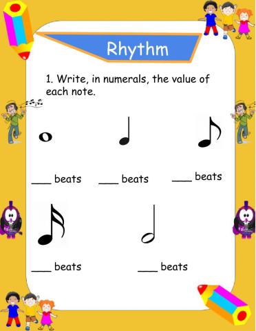 Notes Values & Time Signatures