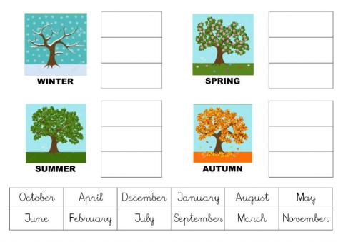 Seasons and months