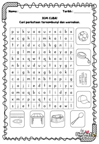 Mencari Perkataan Tersembunyi KVKV