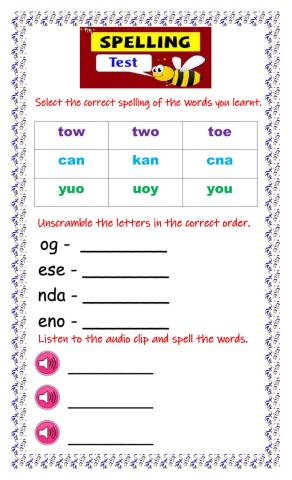 Spelling Test -2