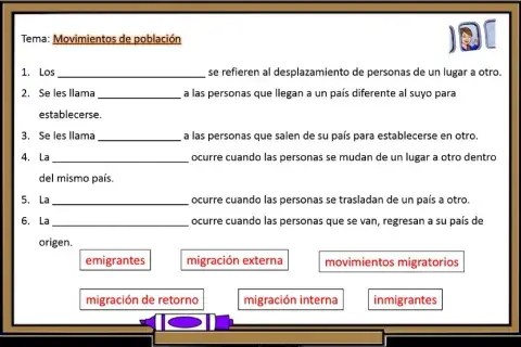 Movimientos migratorios