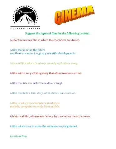 Cinema - Film genres