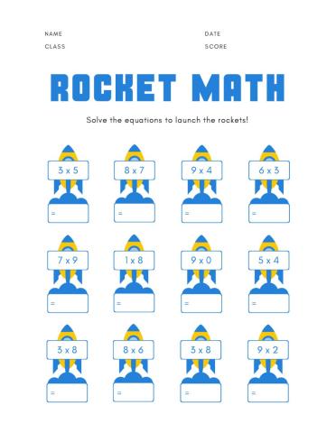 Times tables practice