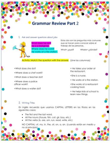 Grammar Review Part 2