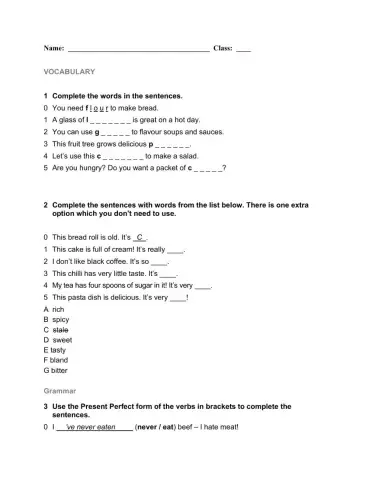 English Class B1 Unit 3