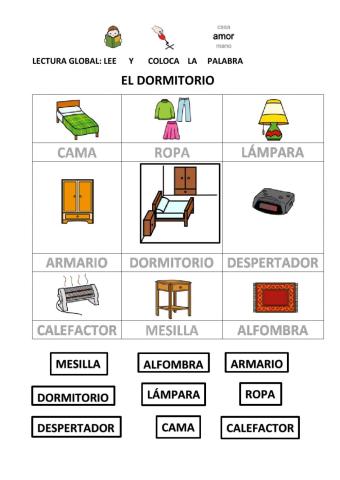 Lectura global el dormitorio