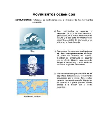 Movimientos oceánicos