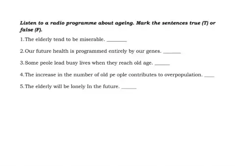 Listening - getting old