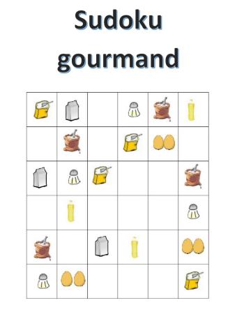 Sudoku gourmand