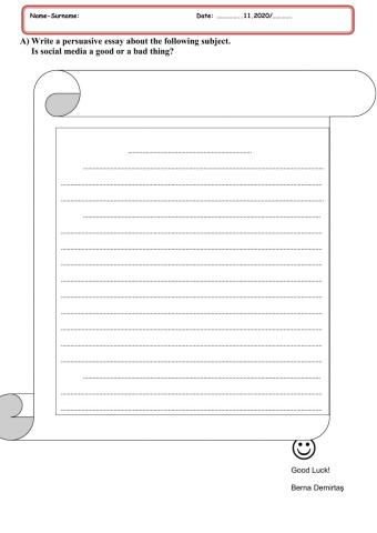 Writing study.1- persuasive essay