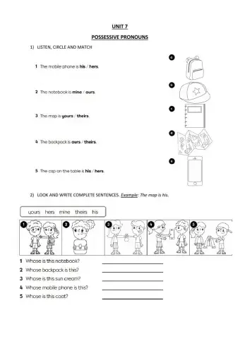 Possesive pronouns 2