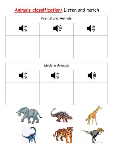 Animals classification