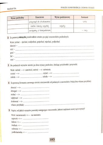 Słowotwórstwo-ćwiczenia