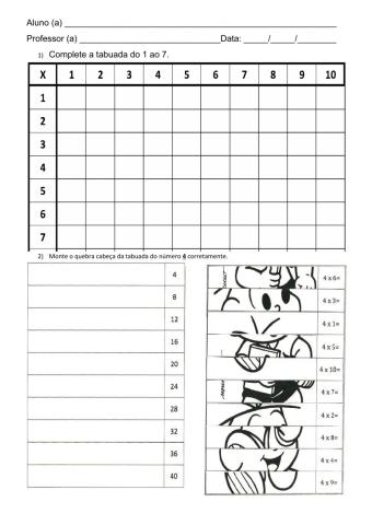Atividade tabuada