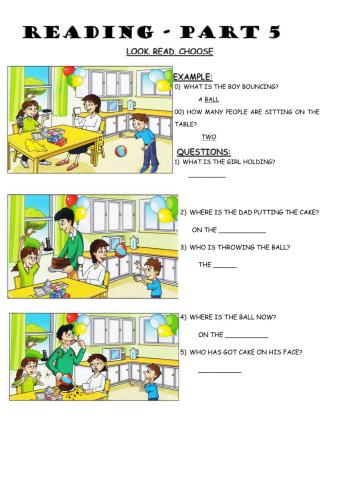 Starters Reading Part 5