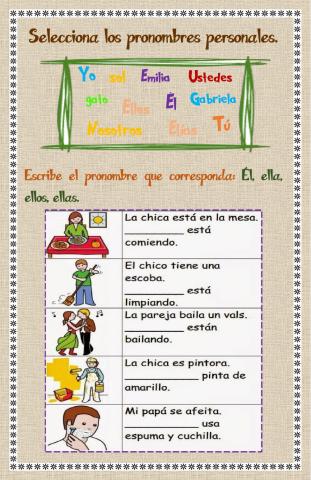 Pronombres personales 1