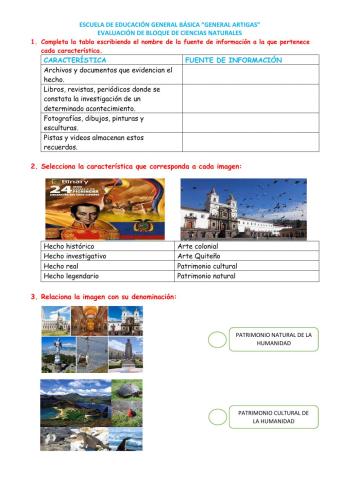 Evaluación de educación artística