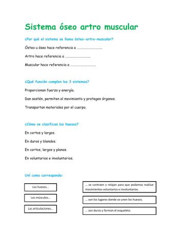 Sistema óseo artro muscular