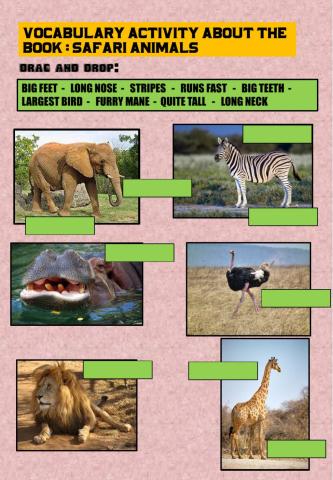 Safari animals book