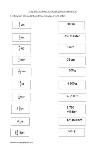 pertukaran unit panjang-jisim-isipadu cecair