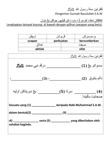 Adab: Cintakan Sunnah Rasulullah S.A.W